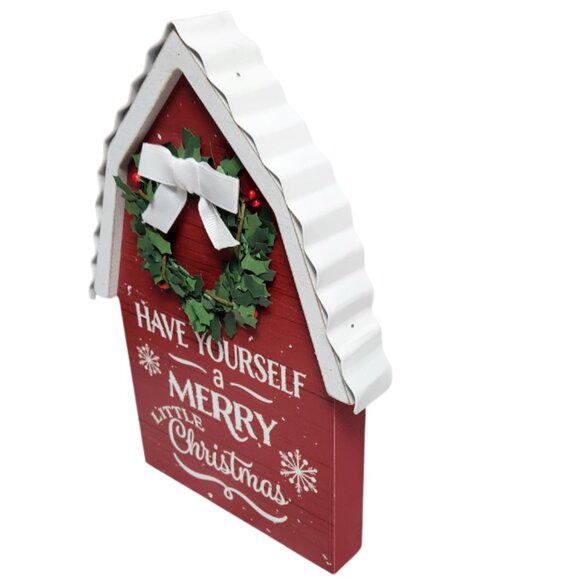 Holiday Tabletop Barn - Picture 3 of 3